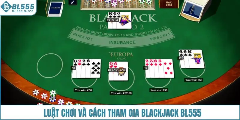 Cách tính điểm trong Blackjack BL555